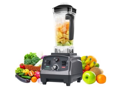 BioloMix T5200 3HP 2200W Timer Blender, Fruit Food Mixer Juicer, 2L Capacity, BPA Free