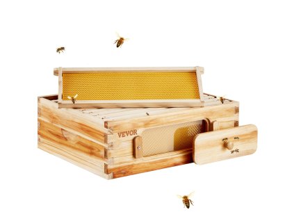 Včelí úľ Langstroth stredný, 10 rámikov, voskovaný, akrylové okná