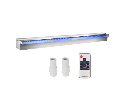 Vodopádová výpusť 151×11.5×8 cm nerez, led pás pre bazén a jazierko