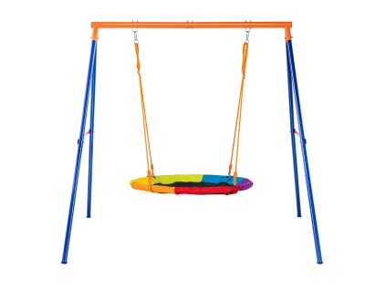 Záhradná hojdačka s kovovým a-rámom, nosnosť 440lbs, sedadlo 40"