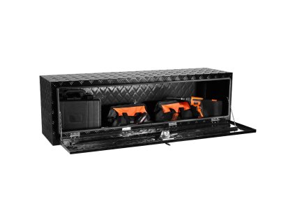 Box pod podvozok 60"×17"×18" hliníkový, vodotesný, so zámkom