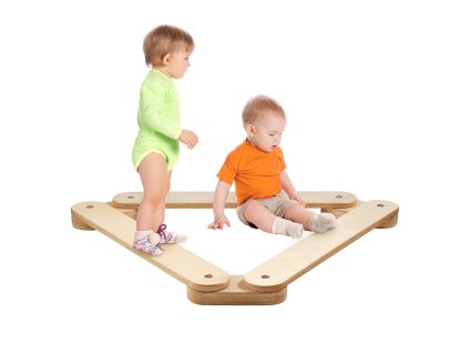 Drevené balansovacie kamene 3 ks pre deti 2–6 rokov, Montessori