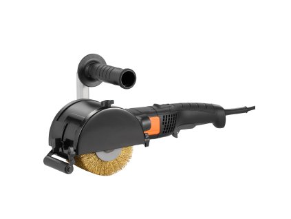 Elektrická ručná leštička kovov 1300W, 6 rýchlostí, drôtové koleso