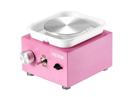 Elektrický mini hrnčiarsky kruh 0–320RPM, odnímateľná misa, 18 ks