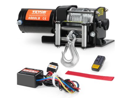 Elektrický navijak atv/utv 1814.4 kg oceľ. lano ip55 diaľk. ovládanie