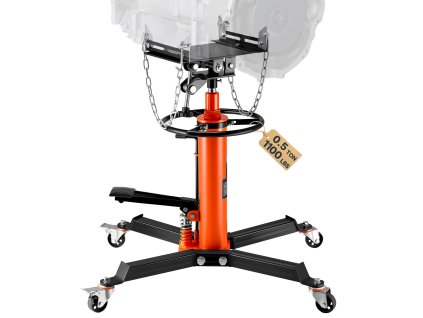 Hydraulický zdvihák na prevodovky 1100 lbs 2-stupňový teleskopický