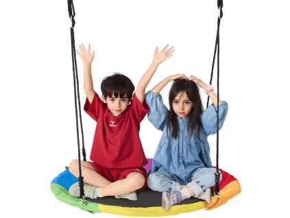 Kruhová hojdačka 40 inch, nosnosť 750lbs, 900D, 2 popruhy, pre deti