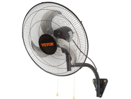 Nástenný ventilátor 19 inch, 4650 cfm, 3 rýchlosti, čierny pre dielne
