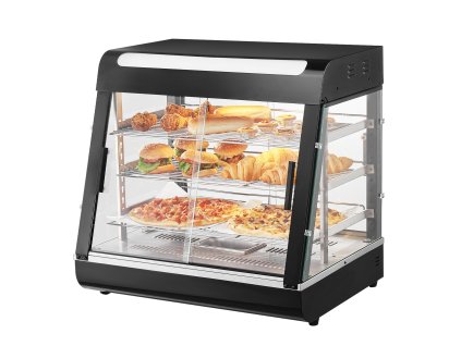 Ohrievač jedla 3-poschodový 1200 W 111 l 30℃–85℃ s svetlom a policami