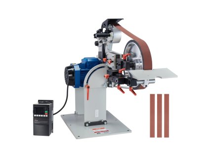 Pásová brúska 1500 W 72×2" pás, VFD, 3 nástavce, 3 brúsne pásy