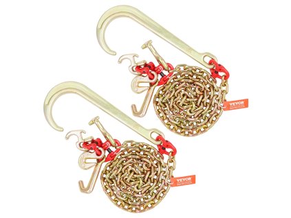 Súprava 2 ks ťažná reťaz s j hákom 5/16"×6' g80 15" stopka 5400 lbs