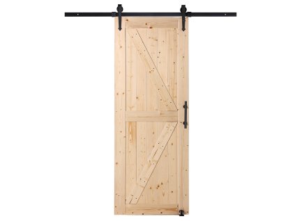 Súprava posuvných drevených dverí 30×84" smrek s 8-v-1 vodičom