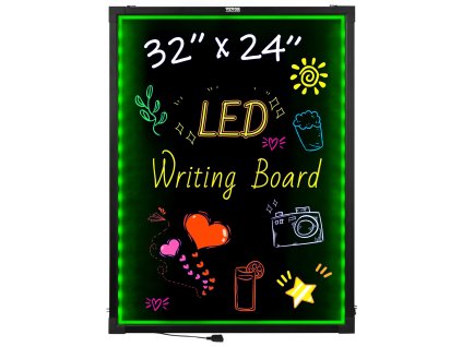 Tabuľa led na písanie správ 81.3×61 cm stierateľná osvetlená