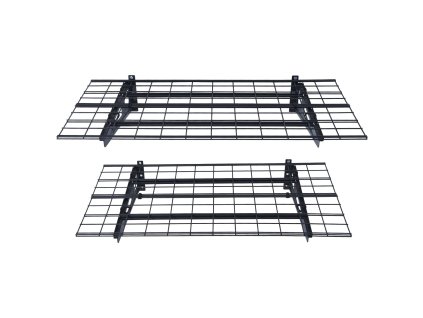 Nástenné police do garáže 2 ks, 4×2 ft, nosnosť 500 lbs celkom