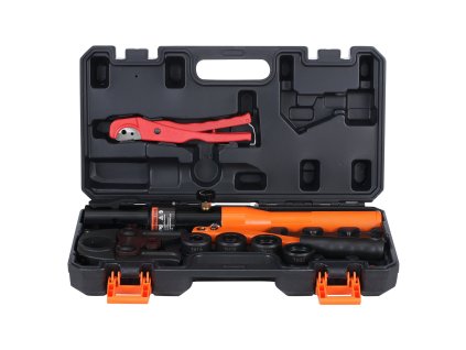 Hydraulický lis na medené tvarovky, čeľuste th16/20/26/32, 360° otočný