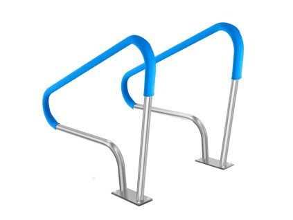 Bazénové madlo 2 ks 48×36in nerezová oceľ s montážnou platňou