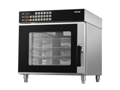 Elektrická konvekčná rúra 58L, 2800W, 4-poschodová, temperované sklo