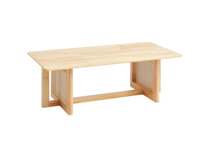 Konferenčný stolík ratanový s doskou z kaučukového dreva 47"