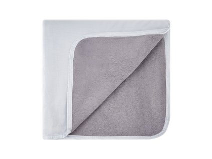 Nositeľná deka na kempovanie 2×1.5m (79"×59") svetlosivá, teplá