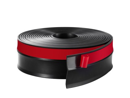 Tesnenie na vrch a boky garážových dverí 20 ft tpe čierne s páskou