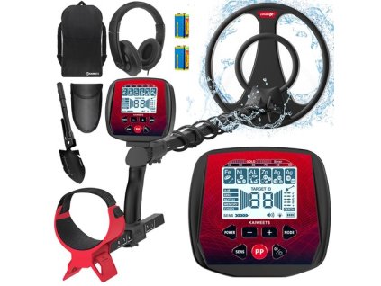KAIWEETS EXPLORER X I Metal Detector, 6 Detection Modes, LCD Screen, Adjustable Long Stem, IP68 Waterproof Coil