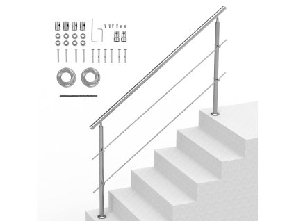 Zábradlie na vonkajšie schody 180,1 cm, 2 priečky, na terasu