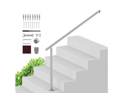 Zábradlie na vonkajšie schody 47.3in / 120cm, montáž stena/podlaha