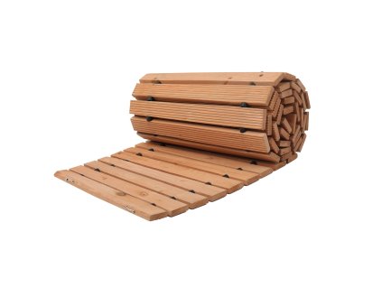 Drevený záhradný chodník 8 ft × 17 in, cedrový, protišmykový, rolovací