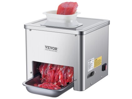Elektrická krájačka mäsa 550W, 350 lb/h, nerezová oceľ, 3.5 mm