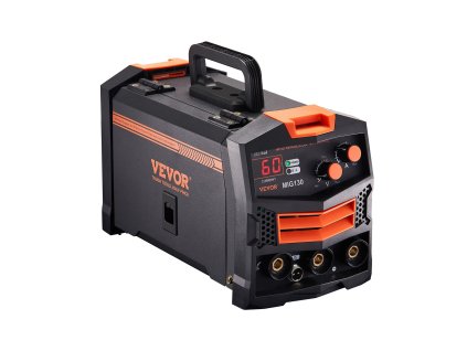 Mig zváračka 130Amp synergic bezplynová IGBT digitálny displej