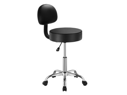 Otočná stolička s opierkou a kolieskami, 450 LBS, nastaviteľná výška