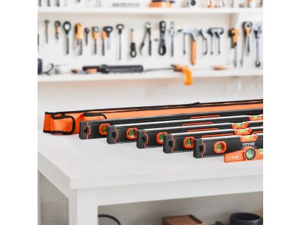 Sada torpédových vodováh 78/48/32/24/16/10 inch, libely 45/90/180°