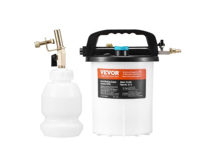 Súprava na odsávanie brzdovej kvapaliny 3 l, 1 l fľaša, 13 konektorov