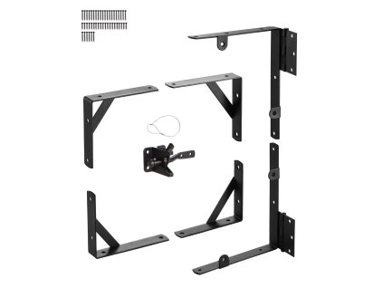 Uhlová konzola pre bránové rámy proti poklesu s poistným lanom