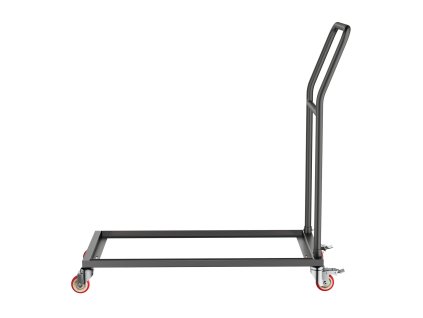 Vozík na skladacie stoličky, 300 LBS, pre 25 ks, kovový, kolieska