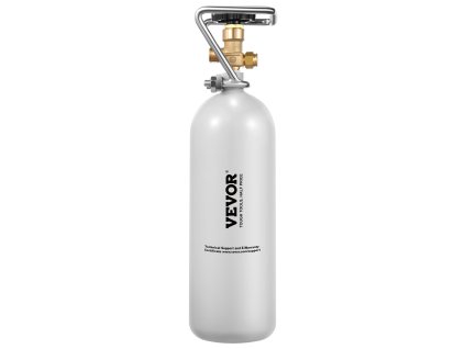 CO2 fľaša 4.41 lbs zliatinová oceľ, ventil DIN477, rukoväť, TUV