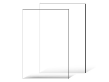 Plexisklové dosky 2 ks 24 × 36 inch, 1/4 inch hrubé priehľadné