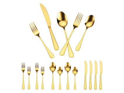 Príbor 100 ks, nerezový, pre 20 osôb, zrkadlový, do umývačky