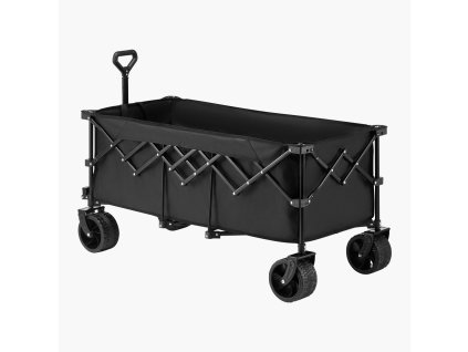 Skladací vozík s kapacitou 450lbs 300L, terénne kolesá, predĺžené čelo