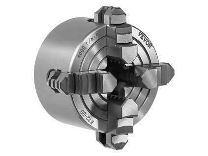 Skľučovadlo 4-čeľusťové na sústruh 80 mm, upínací rozsah 5–80 mm, ht300