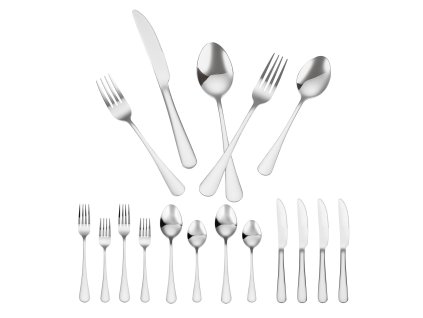 Súprava príborov 30 ks nerez, lesklá, do umývačky pre 6 osôb