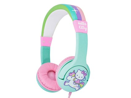 Vezetékes fejhallgató gyerekeknek OTL Hello Kitty Rainbow (türkiz)