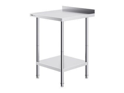 Nerezový pracovný stôl 24×24×36 inch, s nastaviteľnou výškou