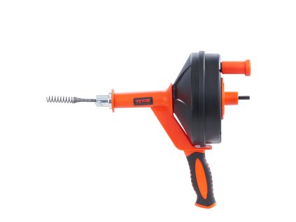 Špirála na čistenie odpadov 762 cm s adaptérom, hadicou a rukavicami