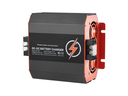 Dc-dc palubná nabíjačka 12V 30A 375W, viacstupňová pre olovo a lítium