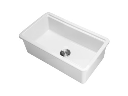 Farmárske šamotové umývadlo 84 cm jednodrezové s príslušenstvom