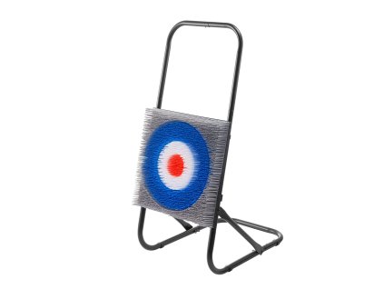 Hra na hádzanie sekier, 8 plastových sekier, skladací oceľový rám