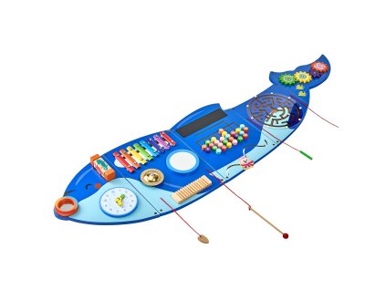 Montessori nástenná senzoriálna tabuľa, 12 aktivít, 3–12 rokov