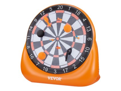 Nafukovací futbalový terč nad 6 ft, 4 lopty, 6 šípok, a pumpa