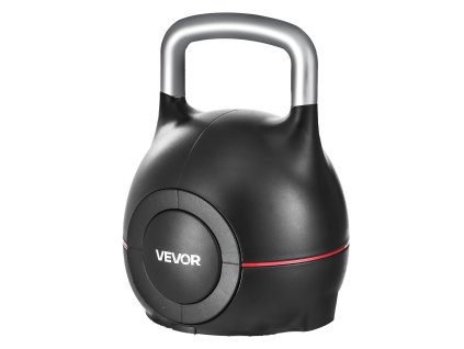 Nastaviteľná kettlebell 7 stupňov 2,5-20 kg, hliník a ABS, pre tréning